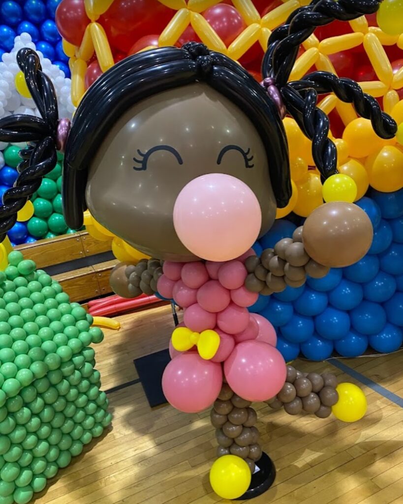 Full Space Balloon Installations: Bubble Gum Princess