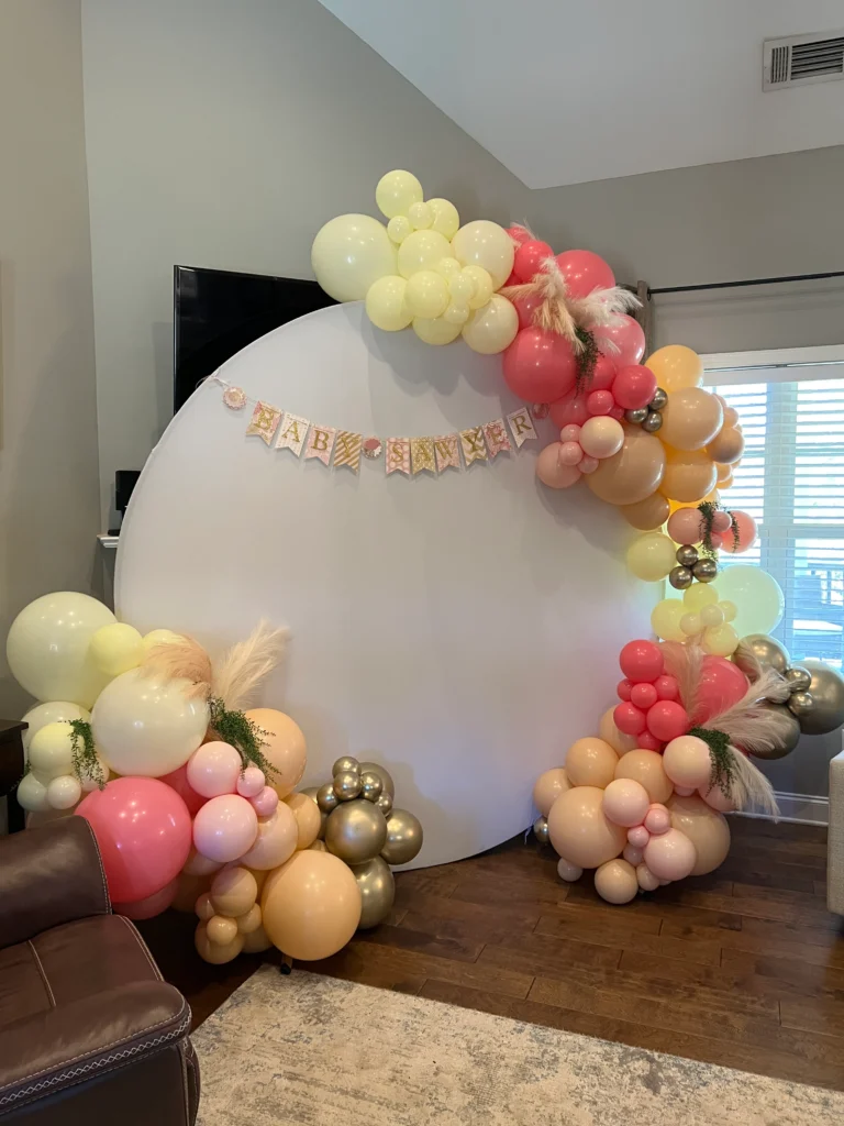 Baby Shower Infinity Ring & Organic Garland